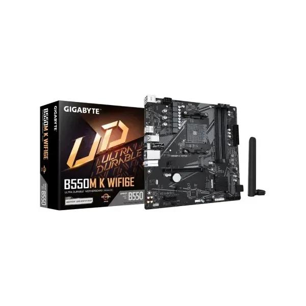 Gigabyte B550M K WIFI6E AMD AM4 mATX Motherboard
