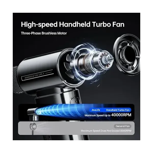 Jisulife Life 9 S Chrome Mini Handheld Fan