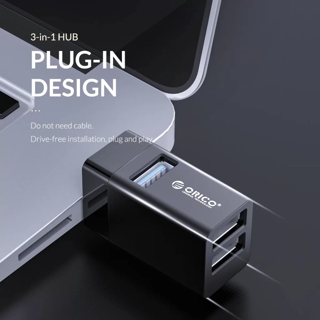 ORICO Hub 3in1 Mini USB 3.0