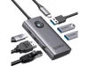 ORICO Hub 6in1 Multi Functional Type-C Hub 2x Usb 1x RJ45 1x PD 1X Type-C Data 1xHdmi  PW11-6PCR -Grey - Image 2