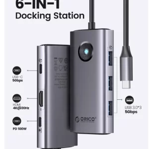 Hub 6in1 Multi-Functional Type-C
