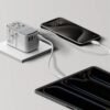 1-World+ Flow 4-Port Travel Charger With Built-In USB-C Cable 35W - Image 4