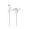 1-Link Flow Duo USB-C to USB-C & Lightning Braided Cable 60W 1.5m