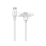 1-Link Flow Duo USB-C to USB-C & Lightning Braided Cable 60W 1.5m