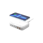 Q.PLUG BOX GaN 100W 6 Outputs Wireless Desktop Charger UM28