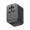 1-World Universal 5-Port Travel GaN Charger 65W