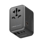 1-World Universal 5-Port Travel GaN Charger 65W