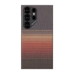 Sunset Moonrise Tactile Woven Case For S24 Ultra