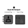 1-World Universal Travel Charger with Dual AC - Image 4