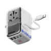 1-World+ Flow 4-Port Travel Charger With Built-In USB-C Cable 35W - Yuet Tung - Image 5