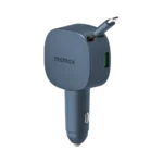 1-Move⁺ 2-Port Car Charger With Built-In Retractable Cable 60W