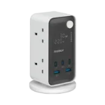 1-Charge Work Flow 6-Outlet GaN Power Tower 35W with USB Ports