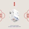 1-World+ Flow 4-Port Travel Charger With Built-In USB-C Cable 35W - Yuet Tung - Image 2